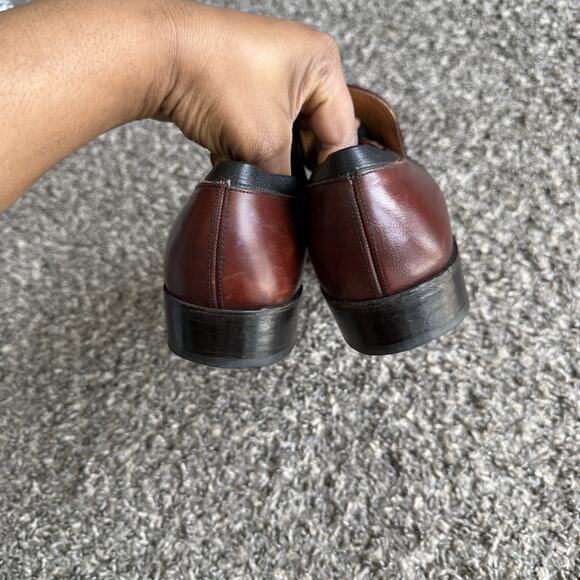 Nettleton Men’s Size 8.5 C Red Leather Slip On Tasseled Loafers Dress Shoe main image 13